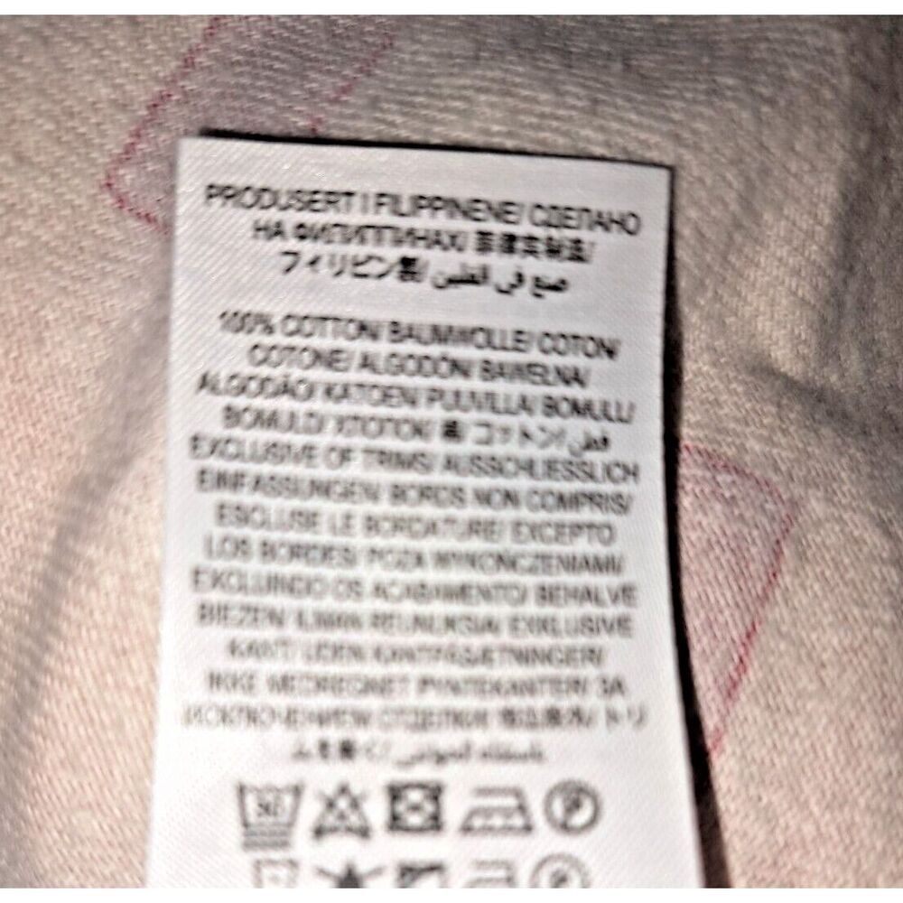 Boden Pajama Top Plus‎ Size 20/22  Pink Wave Rainbow Cotton Button Front - Picture 7 of 8